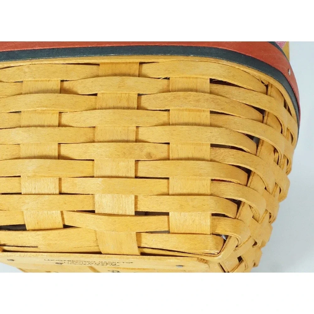 Longaberger 2001 Strawberry Basket Combo Liner Protector All-American Collection